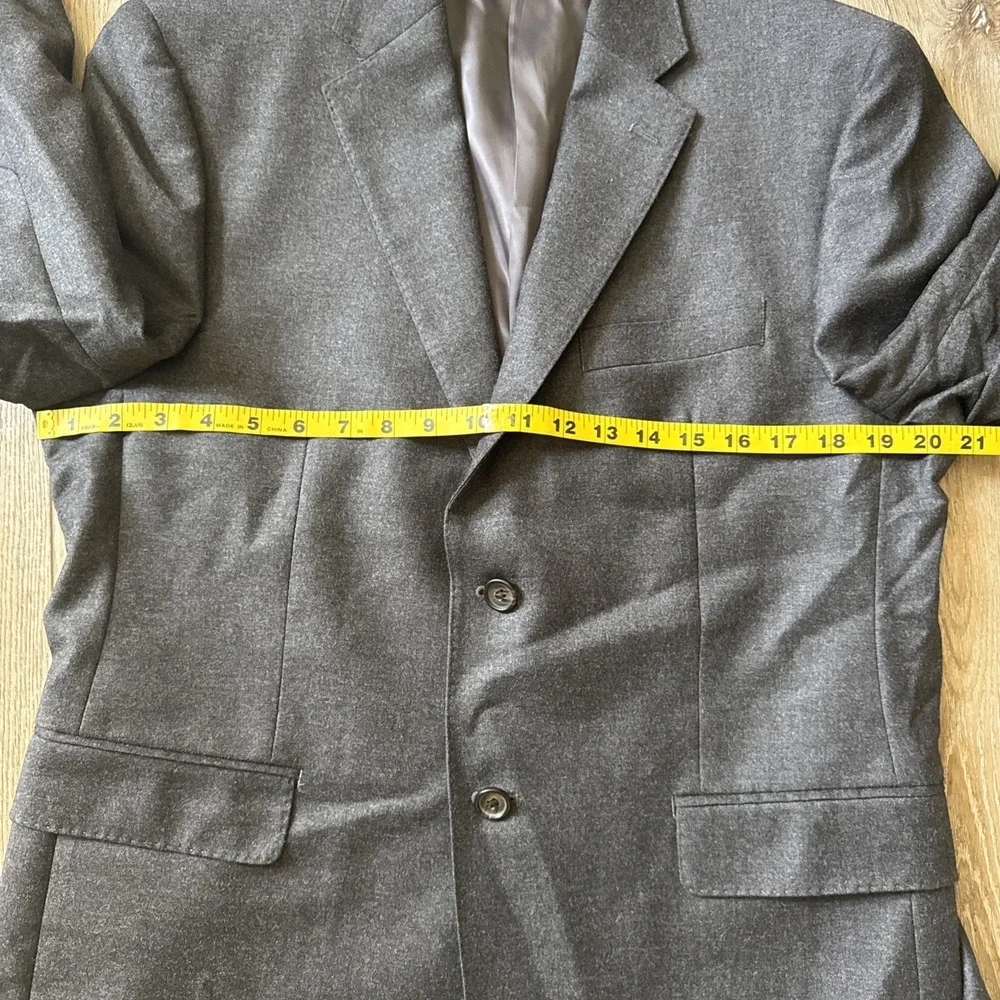 Lauren Ralph Lauren Slim Blazer Mens 40S Wool Charcoal‎ Grey Sport Jacket #812